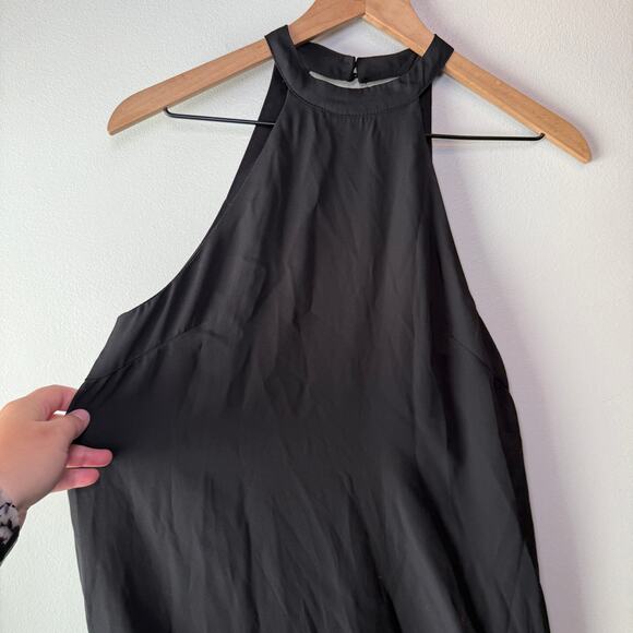 Lulu's Lace High Neck Sleeveless Mini Dress Black Size X-Small NWT - Picture 2 of 9